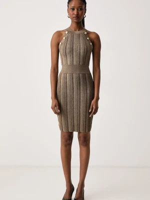 Marciano by Guess sukienka bodycon MIRANDA złoty