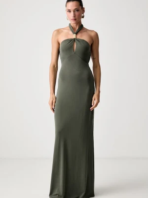 Marciano by Guess sukienka halter z modalem SORAYA zielony