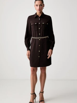Marciano by Guess sukienka KAMILA brązowy