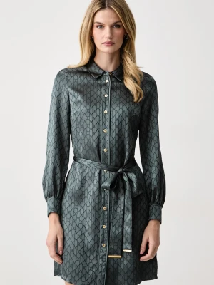 Marciano by Guess sukienka koszulowa z wiskozą SIENNA niebieski