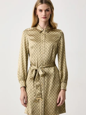 Marciano by Guess sukienka koszulowa z wiskozą SIENNA złoty