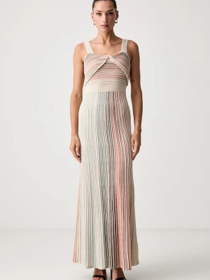 Marciano by Guess sukienka letnia z wiskozą ROSY beżowy
