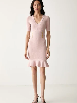 Marciano by Guess sukienka z wiskozą YAMNA różowy
