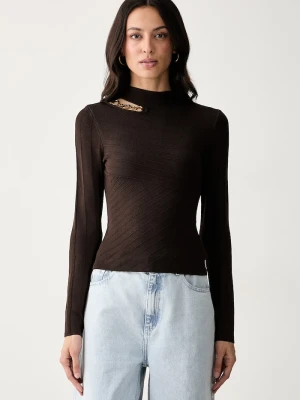 Marciano by Guess sweter damski z wiskozą KAEDA brązowy