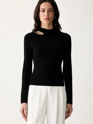 Marciano by Guess sweter damski z wiskozą KAEDA czarny