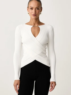 Marciano by Guess sweter damski z wiskozą LIMA biały
