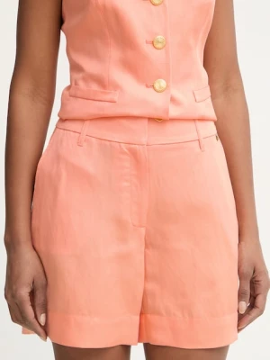 Marciano by Guess szorty eleganckie damskie z dodatkiem lnu JANE
