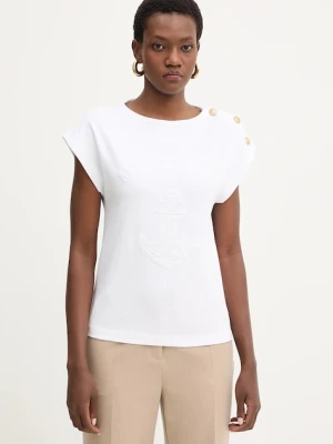 Marciano by Guess t-shirt bawełniany LYRIS damski kolor biały 6RGI03 6362A