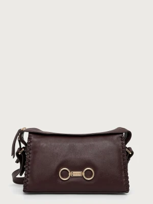 Marciano by Guess torebka crossbody damska skórzana bordowy