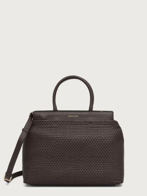 Marciano by Guess torebka shopper damska skórzana YULIA brązowy