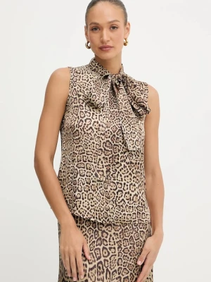 Marciano Guess bluzka ALANIS damska kolor brązowy wzorzysta 5YGH12 7298A