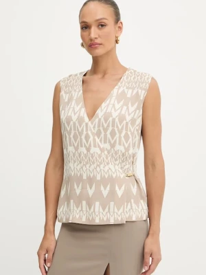 Marciano Guess bluzka BRITNEY damska kolor beżowy wzorzysta 5YGH09 7352A