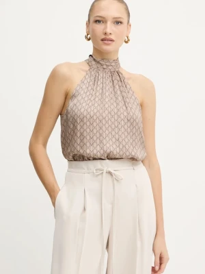 Marciano Guess bluzka ELISA damska kolor brązowy wzorzysta 5BGH19 7298A