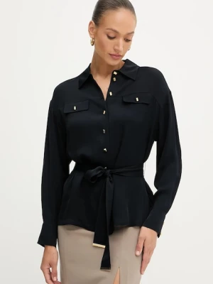 Marciano Guess koszula ANITA damska kolor czarny relaxed z kołnierzykiem klasycznym 5YGH13 7356A