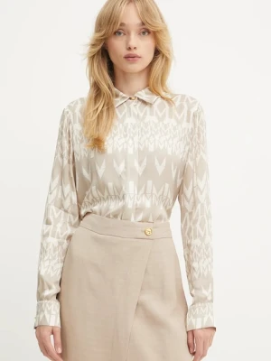 Marciano Guess koszula MELISSA damska kolor beżowy regular z kołnierzykiem klasycznym 5GGH32 7298A