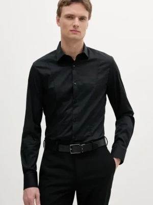 Marciano Guess koszula OLIVER męska kolor czarny regular z kołnierzykiem klasycznym 1GH402 4416Z