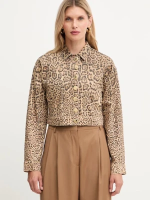 Marciano Guess kurtka jeansowa EDDA kolor brązowy przejściowa 5YGN14 7362A