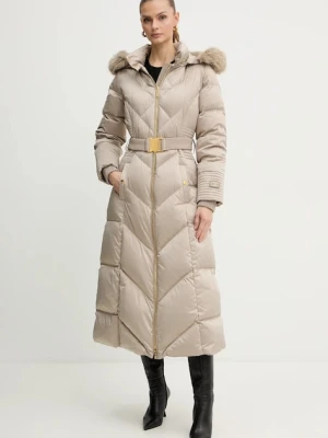 Marciano Guess kurtka puchowa ELLY kolor beżowy zimowa 5BGL39 7374A