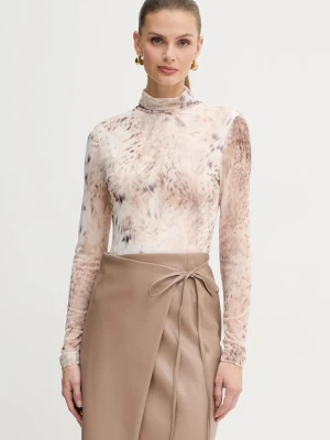 Marciano by Guess longsleeve HOLLY kolor beżowy z golfem 5BGP09 6350A