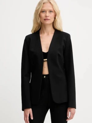 Marciano Guess marynarka GWEN kolor czarny jednorzędowa gładka 5YGN18 7160A