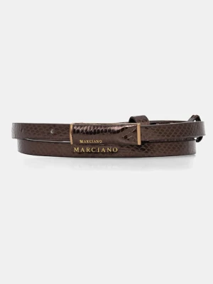 Marciano Guess pasek skórzany damski kolor brązowy 5BGZ26 7417A