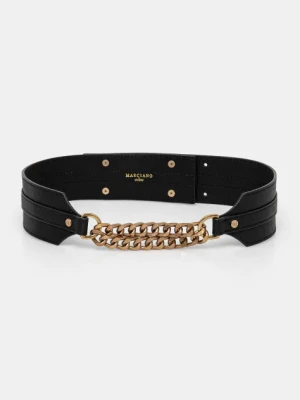 Marciano Guess pasek skórzany damski kolor czarny 5GGZ14 7330A