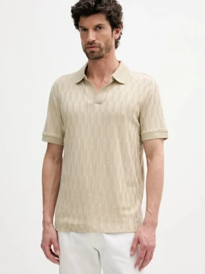 Marciano Guess polo męski kolor beżowy gładki 5GHP03 6326A