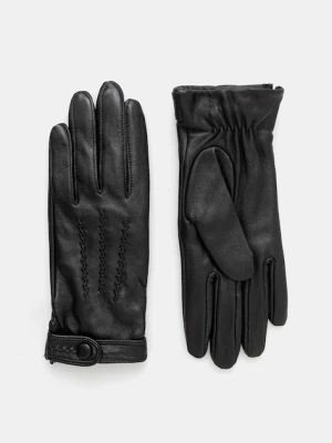 Marciano by Guess rękawiczki skórzane damskie kolor czarny 5BGZ04 9423Z Marciano Guess