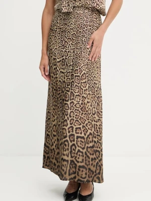 Marciano Guess spódnica ALANIS kolor brązowy midi prosta 5YGD22 7298A