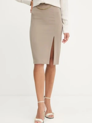 Marciano Guess spódnica ELLA kolor beżowy midi ołówkowa 5YGD07 7357A