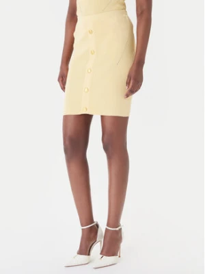 Marciano Guess Spódnica mini G6GD09 Z0628 Żółty Classic Fit
