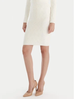 Marciano Guess Spódnica ołówkowa 5BGD00 5661Z Écru Slim Fit