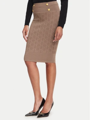 Marciano Guess Spódnica ołówkowa G6YD07 Z1013 Brązowy jasny Slim Fit
