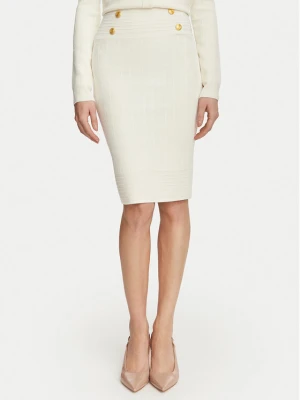 Marciano Guess Spódnica ołówkowa G6YD07 Z1013 Kremowy Slim Fit