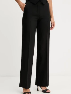 Marciano Guess spodnie DALIA damskie kolor czarny proste high waist 5BGB01 7046A