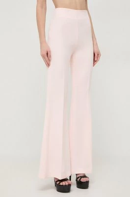 Marciano Guess spodnie MARLA damskie kolor różowy proste high waist 4RGB15 8080Z