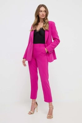 Marciano Guess spodnie DIANE damskie kolor różowy fason cygaretki high waist 4GGB04 7068A