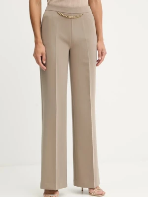 Marciano Guess spodnie ELLA damskie kolor beżowy szerokie high waist 5YGB01 7357A