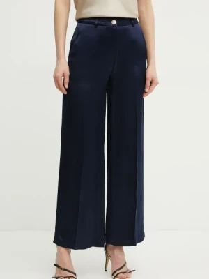 Marciano Guess spodnie FANNIE damskie kolor granatowy szerokie high waist 5RGB05 7248A