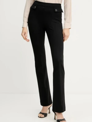 Marciano Guess spodnie GWEN damskie kolor czarny dzwony high waist 5YGB10 7160A