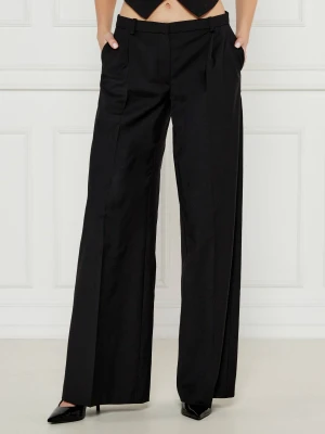 Marciano Guess Spodnie IRINA | Regular Fit | z dodatkiem wełny czarny