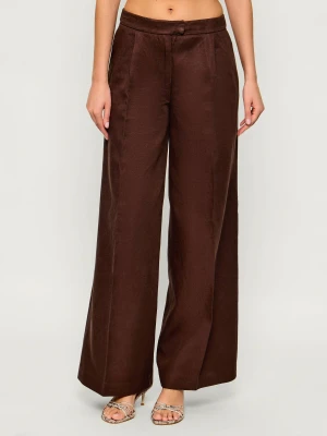 Marciano Guess Spodnie JANE | Relaxed fit | z dodatkiem lnu