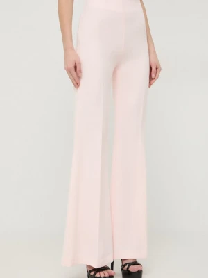 Marciano by Guess spodnie MARLA damskie kolor różowy proste high waist 4RGB15 8080Z