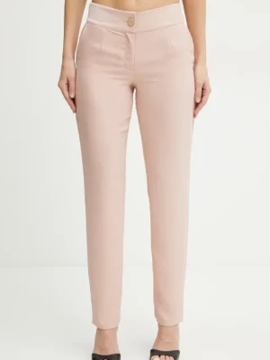 Marciano Guess spodnie VITTORIA damskie kolor pomarańczowy fason cygaretki medium waist 5GGB11 7300A