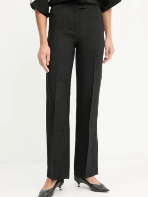 Marciano Guess spodnie WHITNEY damskie kolor czarny proste high waist 5YGB26 7337A