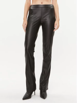 Marciano Guess Spodnie z imitacji skóry 3BGB18 9645Z Czarny Regular Fit