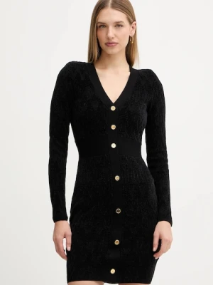 Marciano Guess sukienka ADELE kolor czarny mini dopasowana 5BGK04 5661Z