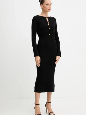 Marciano by Guess sukienka AGATHE kolor czarny maxi dopasowana 5BGK55 5891Z