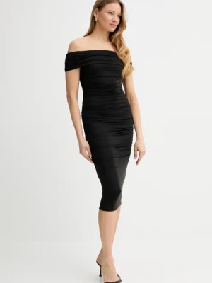 Marciano Guess sukienka ALVA kolor czarny maxi dopasowana 5GGK39 6259A