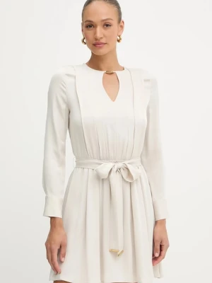 Marciano Guess sukienka ANITA kolor beżowy mini rozkloszowana 5YGK33 7356A